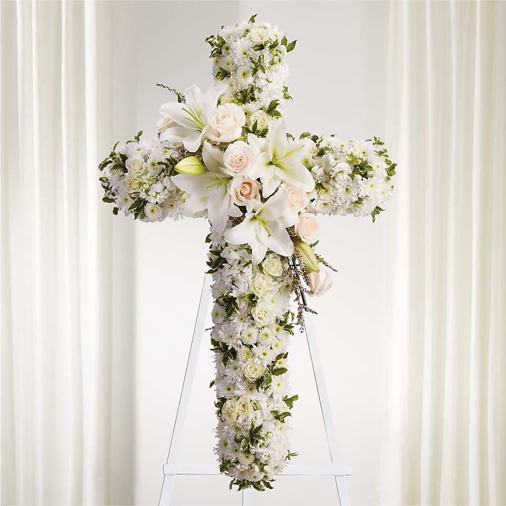 Spiritual Guidance Standing Spray –  Batavia Stage Coach Florist, Batavia NY