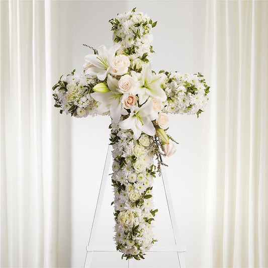 Spiritual Guidance Standing Spray –  Batavia Stage Coach Florist, Batavia NY