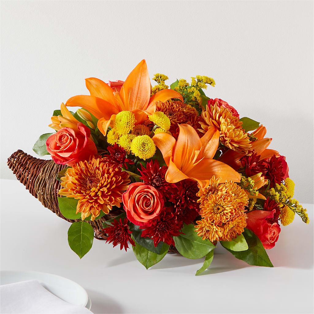 Bouquet of Blessings Cornucopia –  Batavia Stage Coach Florist, Batavia NY