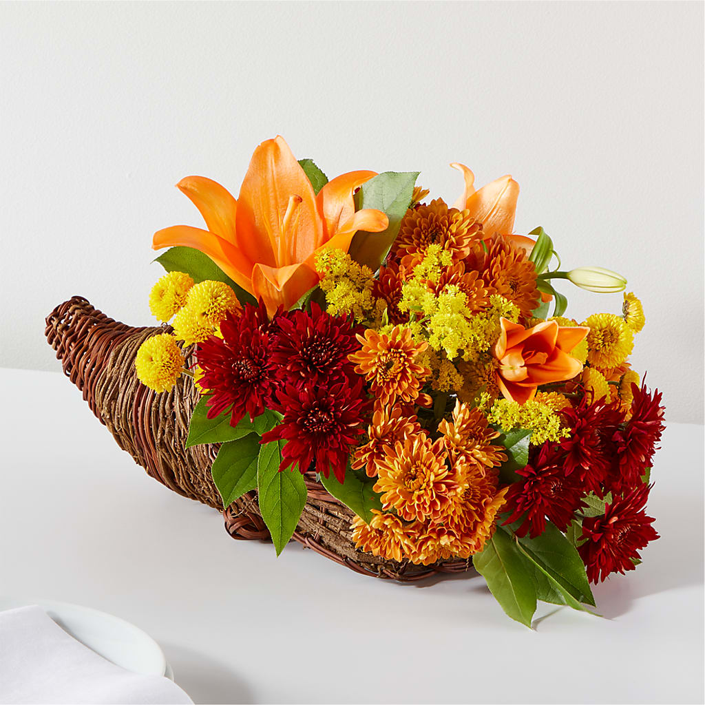 Bouquet of Blessings Cornucopia –  Batavia Stage Coach Florist, Batavia NY