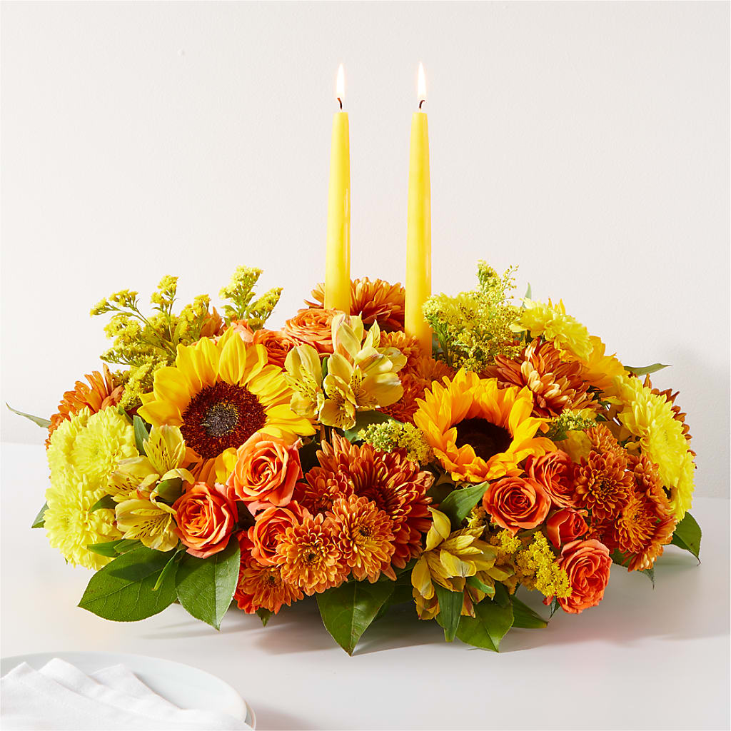 Autumn Harmony Centerpiece –  Batavia Stage Coach Florist, Batavia NY