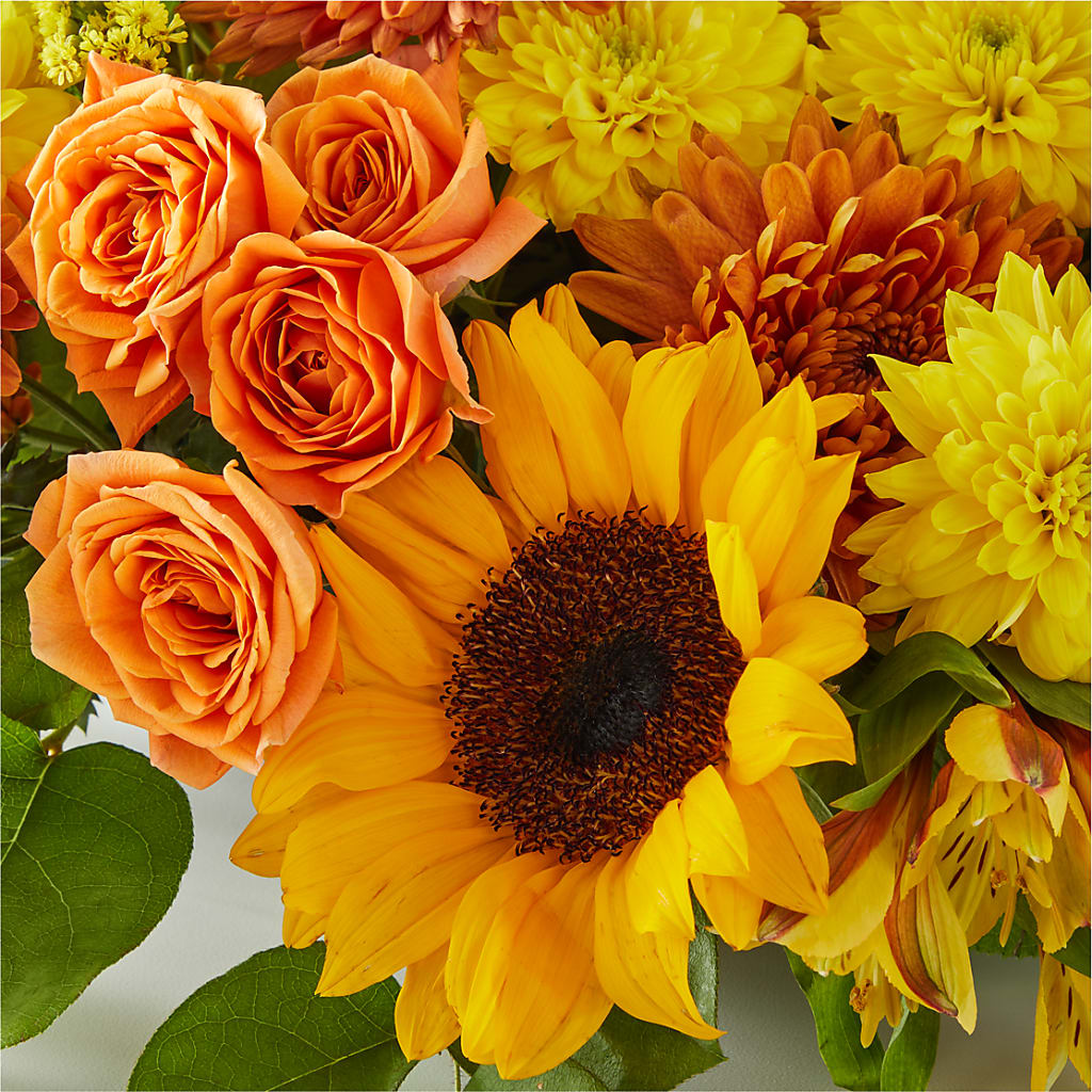 Autumn Harmony Centerpiece –  Batavia Stage Coach Florist, Batavia NY