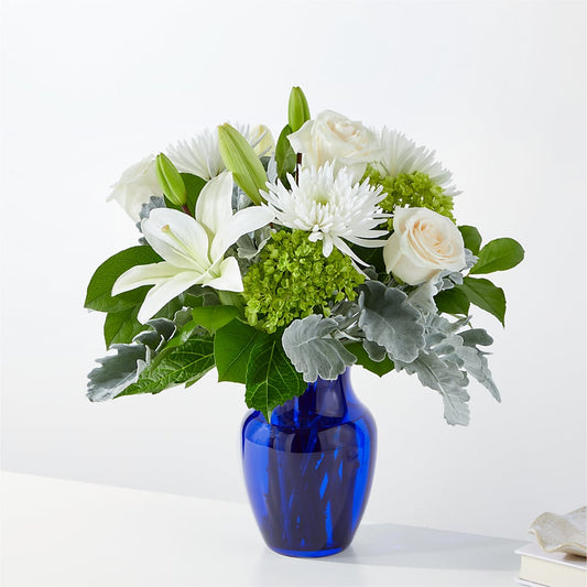 Snowy Dreams Bouquet –  Batavia Stage Coach Florist, Batavia NY