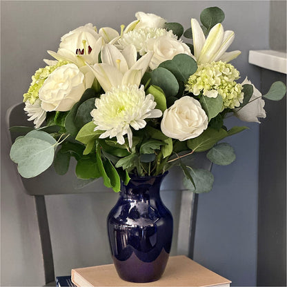 Snowy Dreams Bouquet –  Batavia Stage Coach Florist, Batavia NY