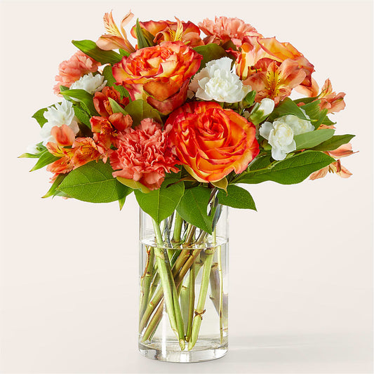 Apricot Glow Bouquet –  Batavia Stage Coach Florist, Batavia NY