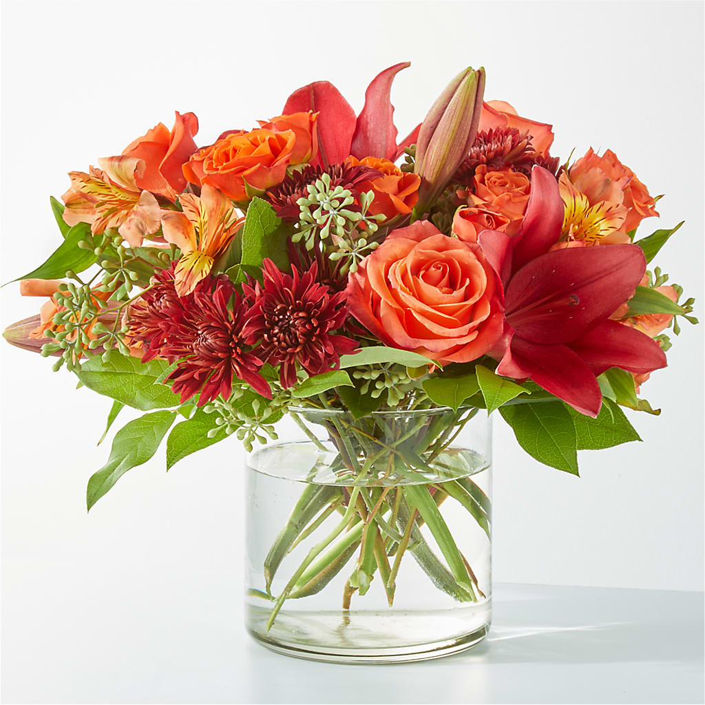 Crimson Leaves Bouquet –  Batavia Stage Coach Florist, Batavia NY