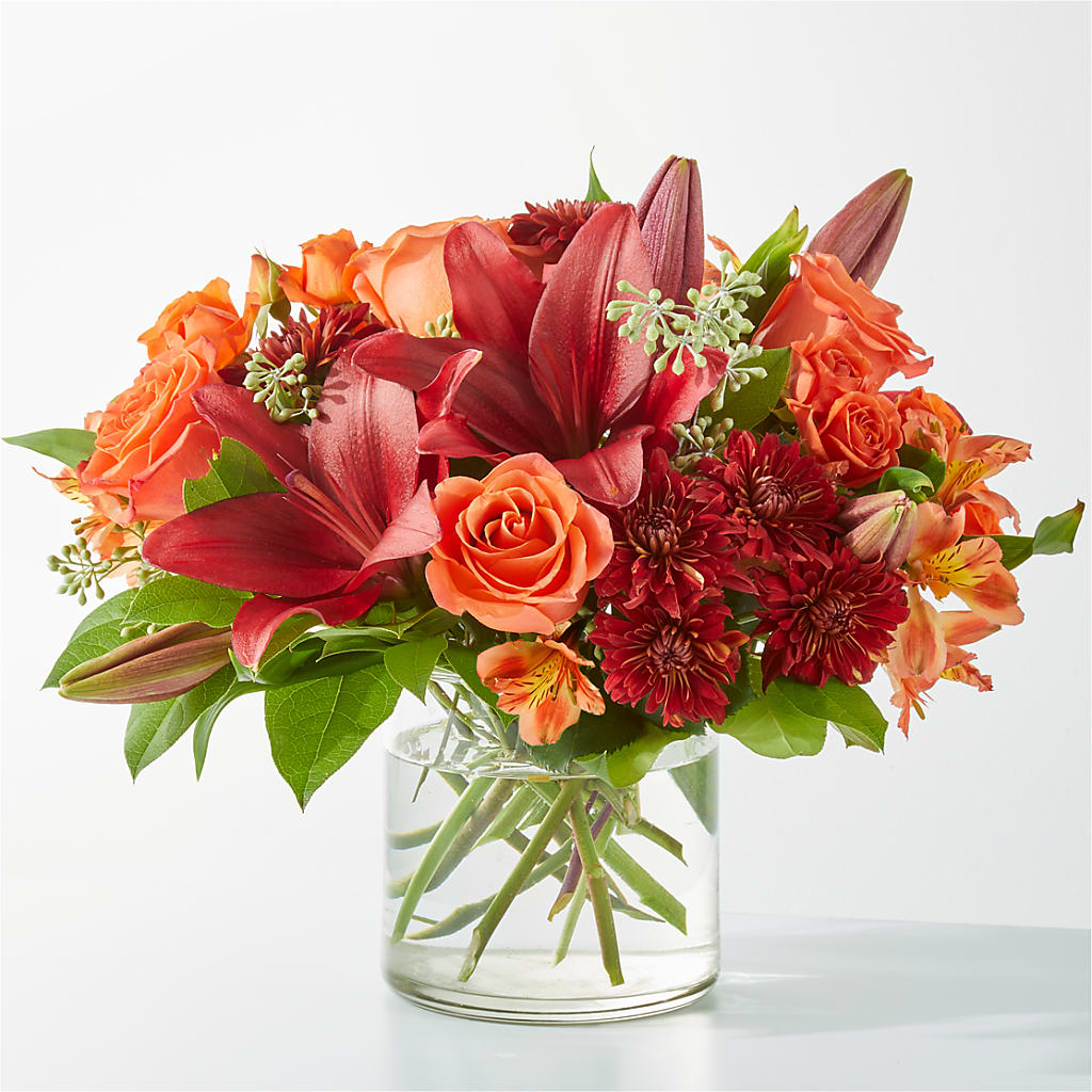 Crimson Leaves Bouquet –  Batavia Stage Coach Florist, Batavia NY