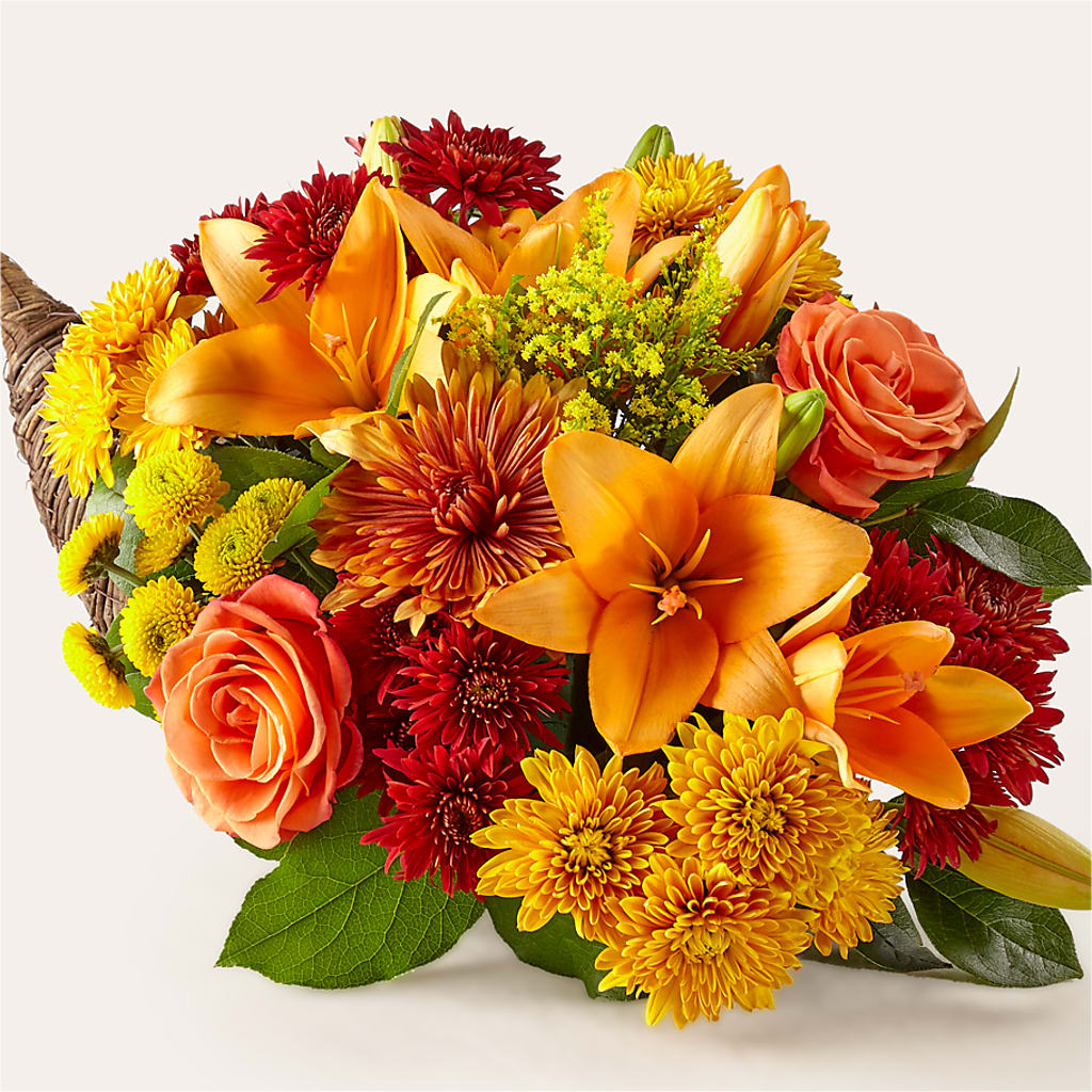 Feast of Color Cornucopia –  Batavia Stage Coach Florist, Batavia NY