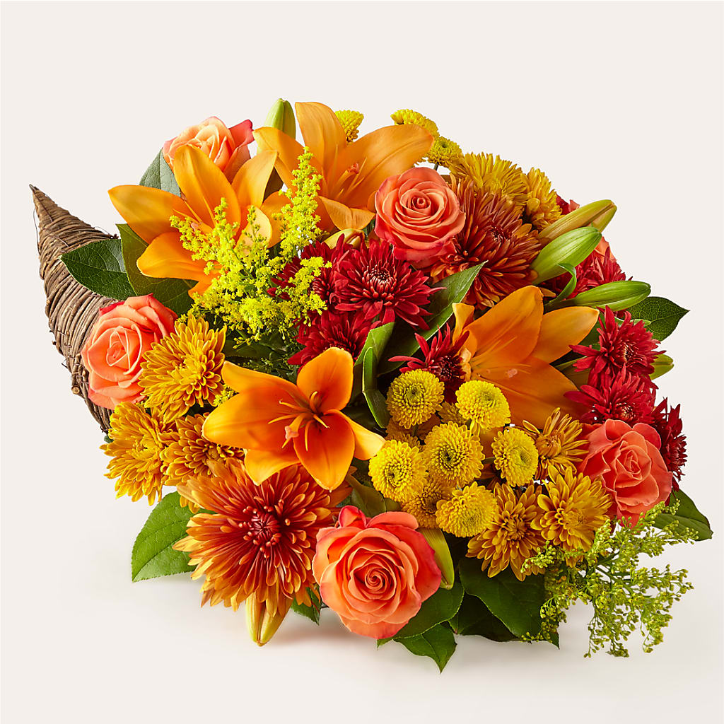Feast of Color Cornucopia –  Batavia Stage Coach Florist, Batavia NY