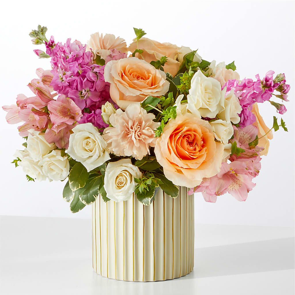 Paradise Bouquet with Ivory Vase –  Batavia Stage Coach Florist, Batavia NY