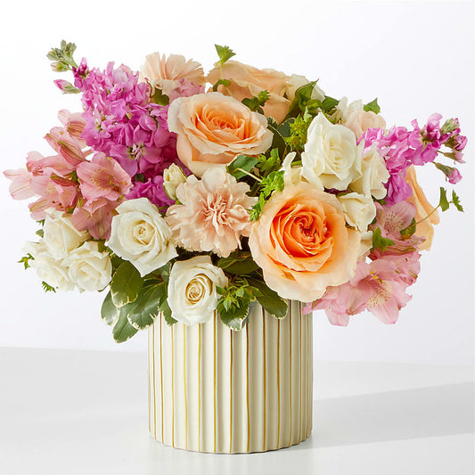 Paradise Bouquet with Ivory Vase –  Batavia Stage Coach Florist, Batavia NY