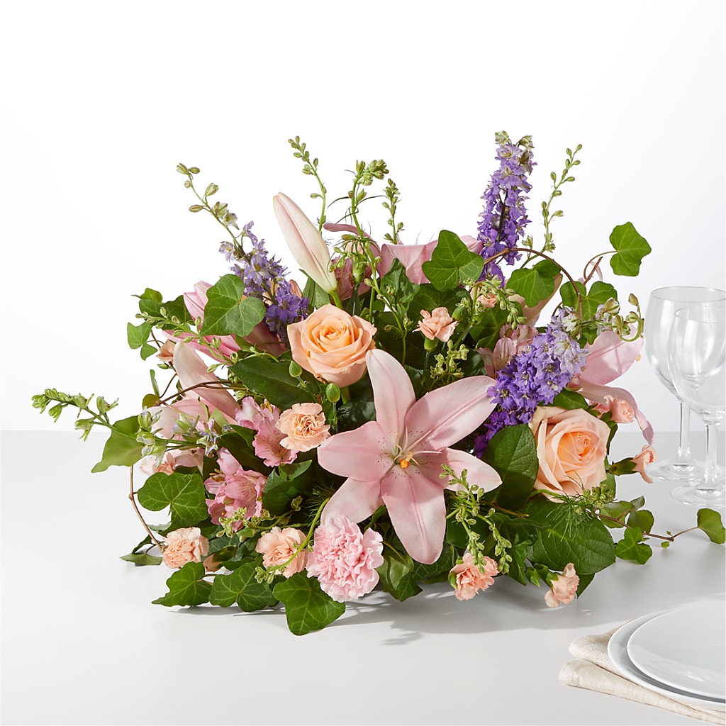 Blossom Time Centerpiece –  Batavia Stage Coach Florist, Batavia NY