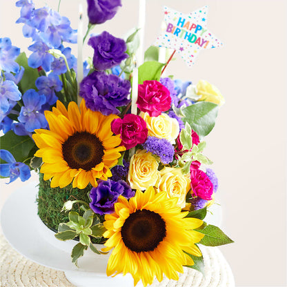 Star of the Day Floral Cake –  Batavia Stage Coach Florist, Batavia NY