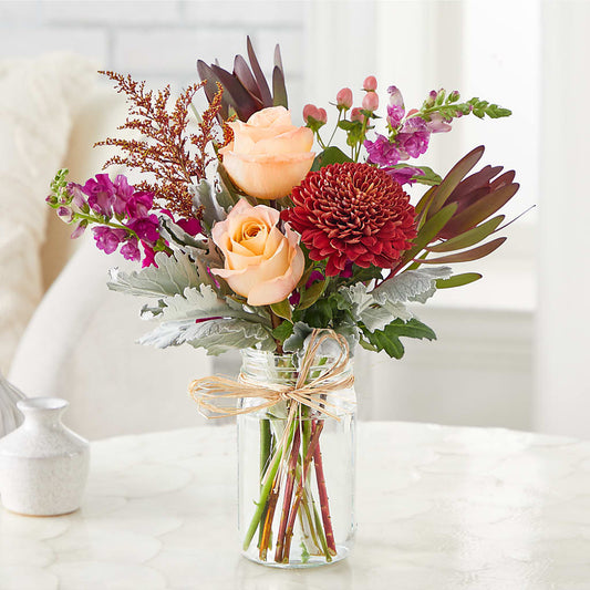 Moody Hues Bouquet –  Batavia Stage Coach Florist, Batavia NY