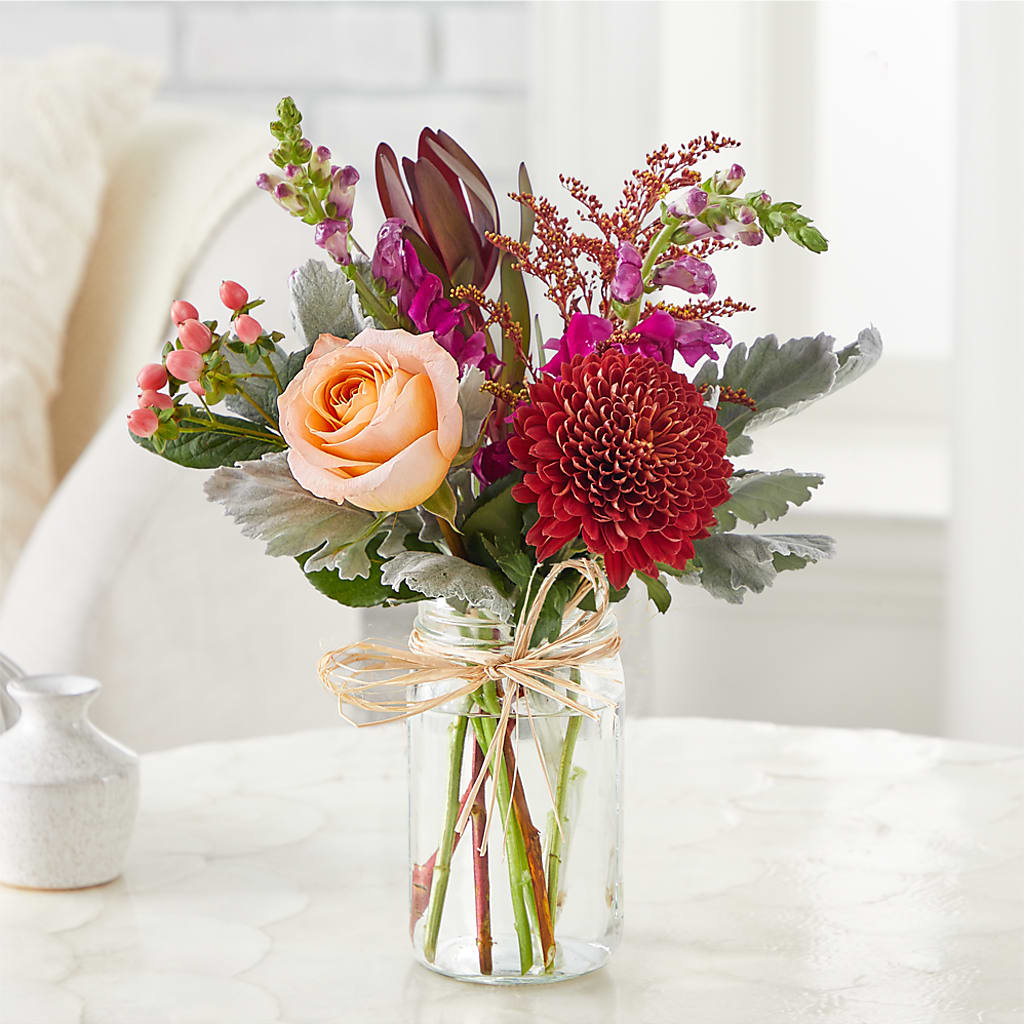 Moody Hues Bouquet –  Batavia Stage Coach Florist, Batavia NY