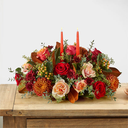 Gather Near Centerpiece –  Batavia Stage Coach Florist, Batavia NY