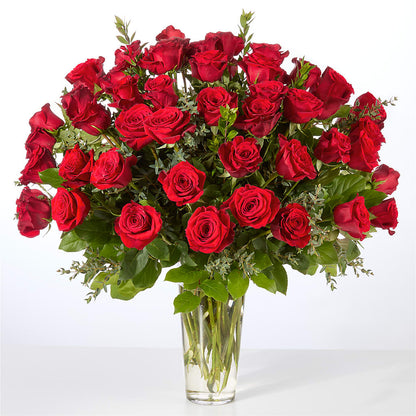 Forever Yours Fifty Stem Red Rose Bouquet –  Batavia Stage Coach Florist, Batavia NY