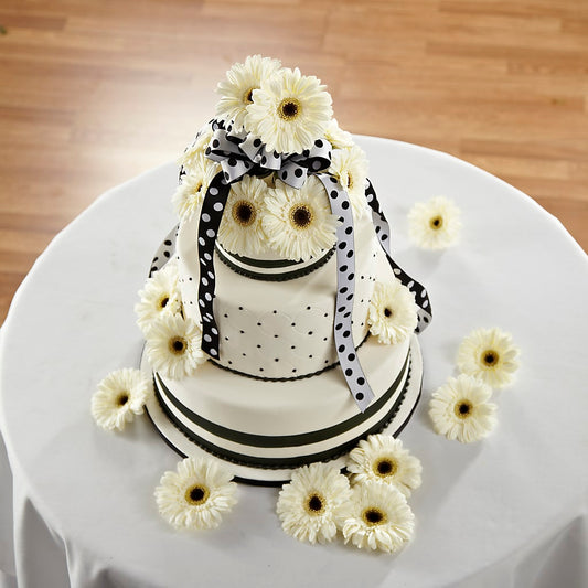 Simple Sophistication Cake Décor –  Batavia Stage Coach Florist, Batavia NY