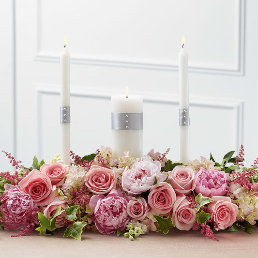 Worldwide Romance Unity Candle Arrangement –  Batavia Stage Coach Florist, Batavia NY