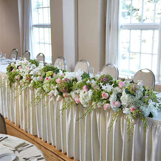 State of Joy Head Table Arrangement –  Batavia Stage Coach Florist, Batavia NY