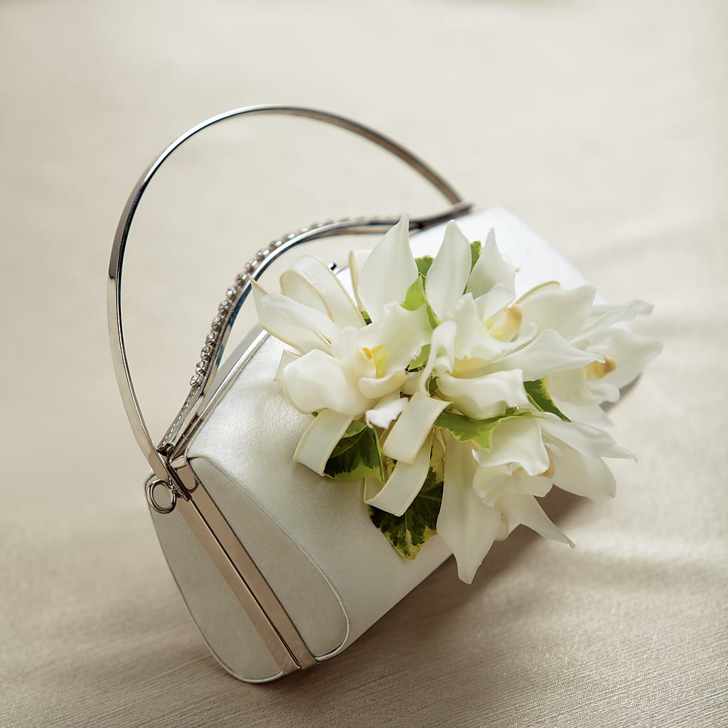 White Purse Decor –  Batavia Stage Coach Florist, Batavia NY