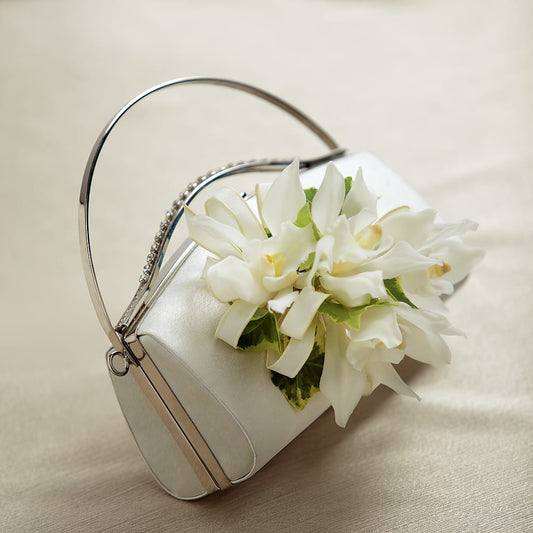 White Purse Decor –  Batavia Stage Coach Florist, Batavia NY