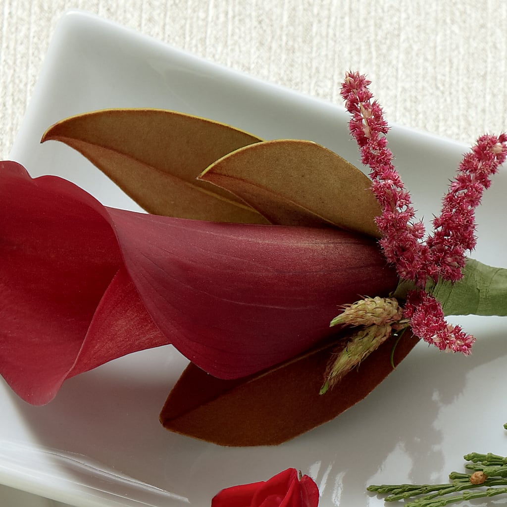 Red Calla Boutonniere –  Batavia Stage Coach Florist, Batavia NY