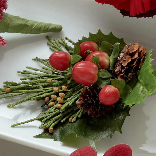 Red Berry Boutonniere –  Batavia Stage Coach Florist, Batavia NY