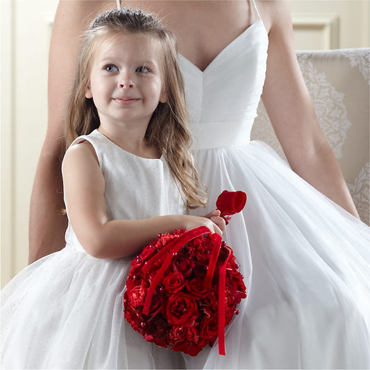 Pure at Heart Flower Girl Arrangement –  Batavia Stage Coach Florist, Batavia NY